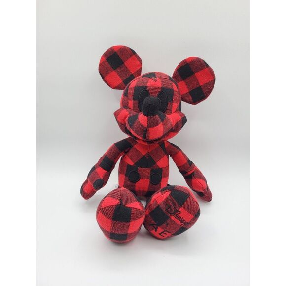 Disney Other - Disney Mickey Mouse X AE American Eagle Special Edition Plush Doll Red Plaid